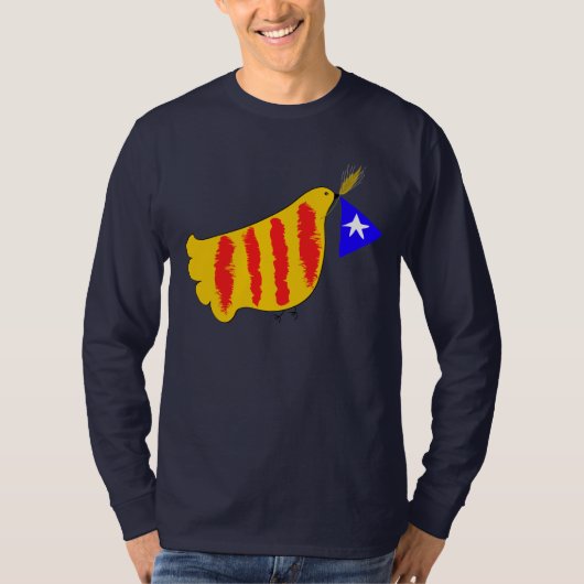 カタルーニャ・ポー・イ・リベルタット、カタルーニャ・ピース鳩 Tシャツ (正面)