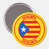 カタルーニャ·ラウンド·エンブレム マグネット (正面/裏面)