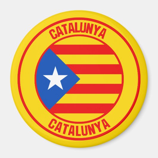 カタルーニャ·ラウンド·エンブレム マグネット (正面)