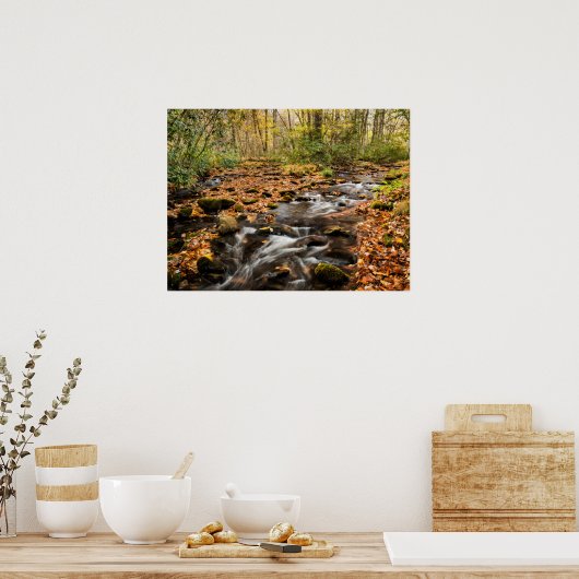 カタロオーシェクリークNCスモ素晴らしキー山脈 ポスター (キッチン)