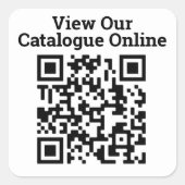 カタログの表示オンラインQRコードデザイン スクエアシール (正面)