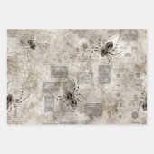 カタログニュースプリントのブラックスパイダーズ ラッピングペーパーシート (正面2)