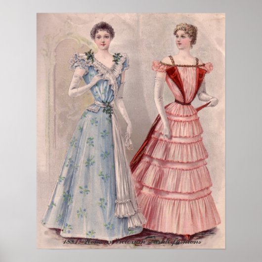 カタログビクトリアンポスターのレディースハウススタイル ポスター (正面)