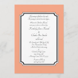 カタログープのエレガントなフォーマル結婚式のお知らせ 招待状