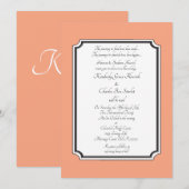 カタログープフォーマルウェディングアナウンスメント 招待状 (正面/裏面)