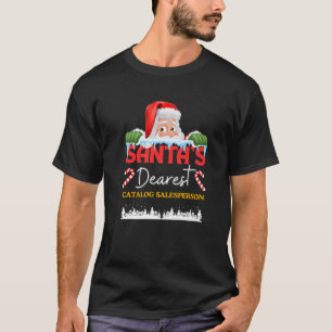 カタログ販売員 クリスマス 仕事 プロフェッショナル サンタクロース Tシャツ