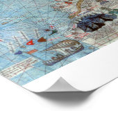 カタロニアのアトラス:北アフリカとヨーロッパの詳細、 ポスター (角)