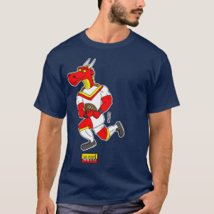 カタロニアのドラゴンラグビー選手 Tシャツ