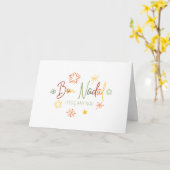 カタロニアのメリークリスマスと新年 カード (黄色い花)