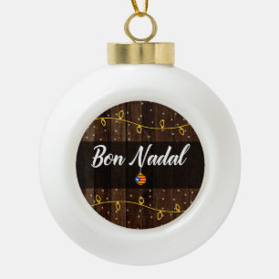 カタロニアのメリークリスマス、Esteladesの糖菓Nadal セラミックボールオーナメント