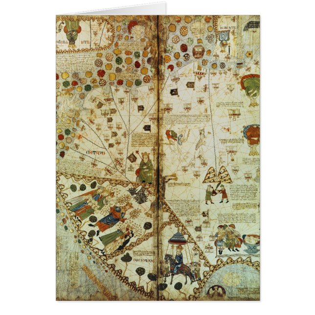 カタロニアの世界地図からの詳細 (正面)