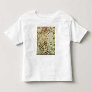 カタロニアの世界地図からの詳細 トドラーTシャツ