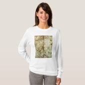 カタロニアの世界地図からの詳細 Tシャツ (正面フル)