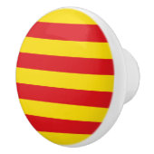 カタロニアの旗とセラミックノブのプル セラミックノブ (右)