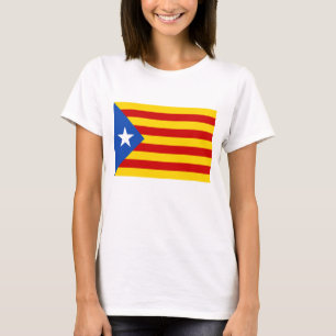 カタロニアの独立"L'Estelada Blava " Tシャツ
