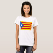 カタロニアの独立"L'Estelada Blava " Tシャツ (正面フル)