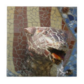 カタロニアの紋章付き外衣- Gaudiのモザイク・タイル タイル (正面)