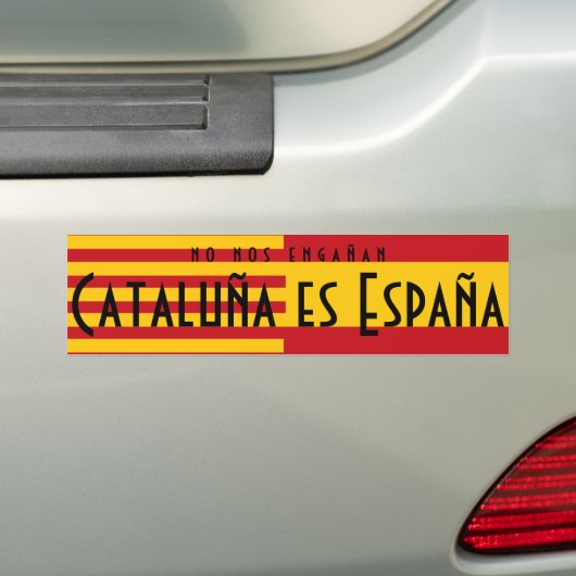 カタロニアはスペインだ バンパーステッカー (車上)
