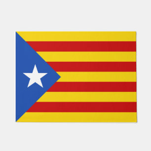カタロニアフラグ&カタルーニャ-ラセニエラエステラダ ドアマット