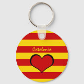 カタロニア国旗とカタロニアハート、旅行/ラ・セニエラ キーホルダー (裏面)