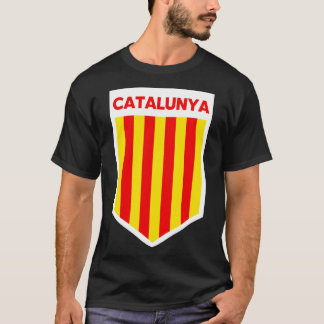 カタロニア国旗のエンブレム Tシャツ