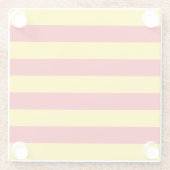 カタロニア国旗を持つガラスコースター ガラスコースター (裏面)