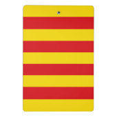 カタロニア国旗を持つミニクリップボード ミニクリップボード (裏面)