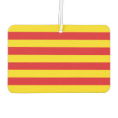 カタロニア国旗を掲げたカーエアーフレッシュナー カーエアーフレッシュナー (裏面)