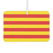 カタロニア国旗を掲げたカーエアーフレッシュナー カーエアーフレッシュナー (正面)