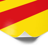 カタロニア国旗を掲げた愛国的な壁のポスター ポスター (コーナー)