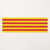 カタロニア国旗(カタロニア) ヨガマット (正面(横))