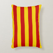 カタロニア国旗&カタロニア – ラセニエラファッション アクセントクッション (正面(垂直))