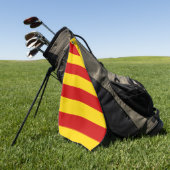 カタロニア国旗&カタロニア – ラセニエラファッション ゴルフタオル (グリーン)