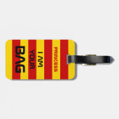 カタロニア国旗&カタロニア – ラセニエラファッション ラゲッジタグ (裏面横)