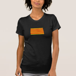 カタロニア国旗&カタロニア – ラセニエラファッション Tシャツ
