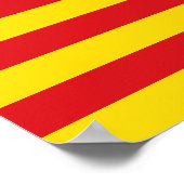 カタロニア国旗 ポスター (角)