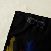 カタロニア国旗、国旗 ビーチタオル (インサイチュ)