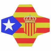 カタロニア州旗 サッカーボール (フラット)