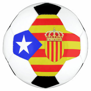 カタロニア州旗 サッカーボール