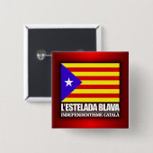 カタロニア独立 缶バッジ (正面&裏面)