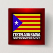 カタロニア独立 缶バッジ (正面)
