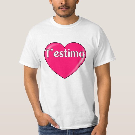 カタロニア語 – 愛してる Tシャツ (正面)