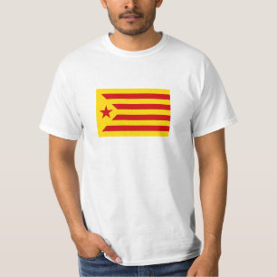 カタロニア赤星付き国旗 Tシャツ