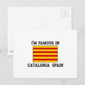 カタロニア・スペインで有名 ポストカード (正面/裏面)