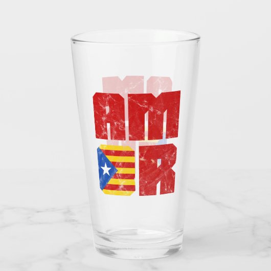 カタロニア・ラブカタロニア国旗 タンブラーグラス (裏面)