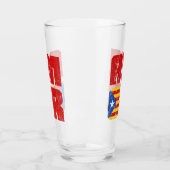 カタロニア・ラブカタロニア国旗 タンブラーグラス (左)