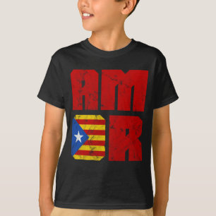 カタロニア・ラブカタロニア国旗 Tシャツ