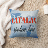 カタロ話アランここ曇り地球 クッション (ブランケット)