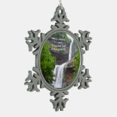 カタースキル滝クリスマス装飾 スノーフレークピューターオーナメント (左)