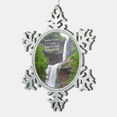 カタースキル滝クリスマス装飾 スノーフレークピューターオーナメント (右)